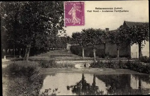 Ak Boiscommun Loiret, Mail Nord, Anciennes Fortifications