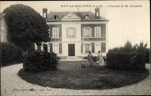 Ak May en Multien Seine et Marne, Propriété de M. Flobert