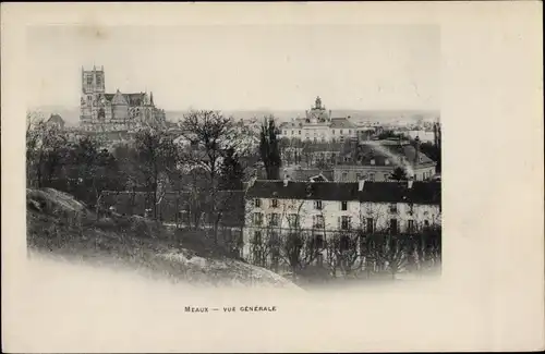 Ak Meaux Seine-et-Marne, Gesamtansicht