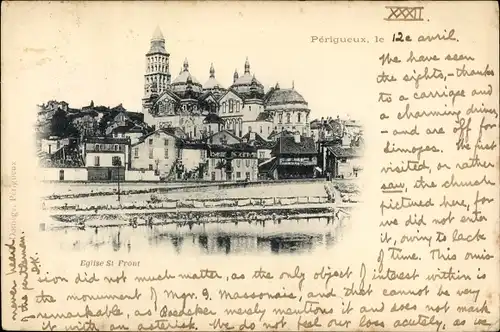 Ak Périgueux Nouvelle-Aquitaine Dordogne, Église St. Front