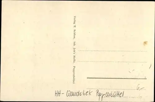 Ak Hamburg Wandsbek Poppenbüttel, Schleuse