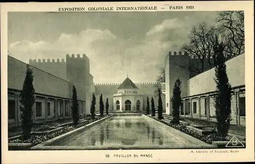 Ak Paris, Exposition Coloniale Internationale 1931, Pavillon du Maroc