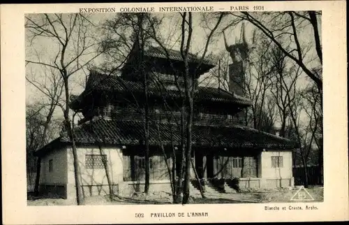 Ak Paris, Exposition Coloniale Internationale 1931, Pavillon de l'Annam