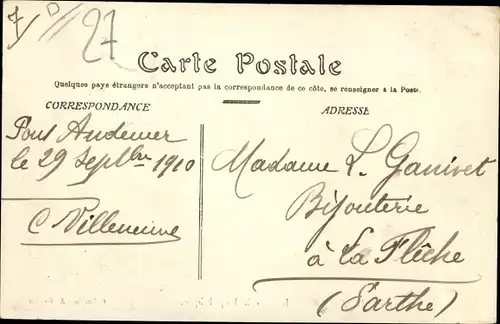 Ak Pont Audemer Eure, Rue de la Republique