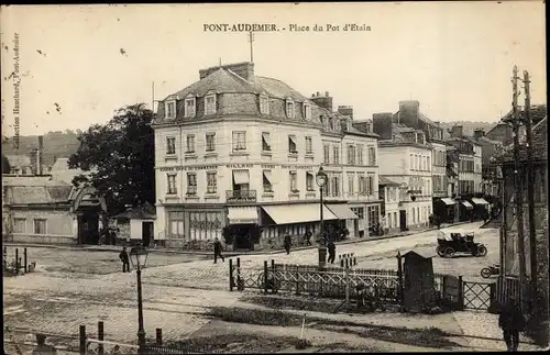 Ak Pont Audemer Eure, Place du Pot d'Etain