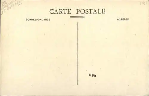 Ak Saint Aubin sur Mer Calvados, L'Eglise, Chalet Normand.