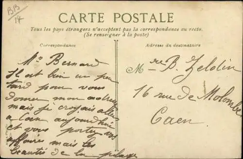 Ak Saint Aubin sur Mer Calvados, La Digue, Pierre a Poisson