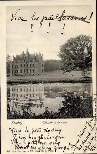 Ak Souday Loir et Cher, Château de la Cour