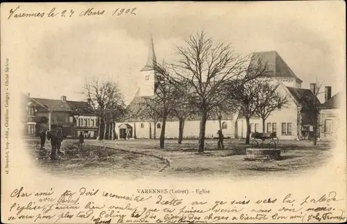 Ak Varennes sur Loire Maine et Loire, Eglise