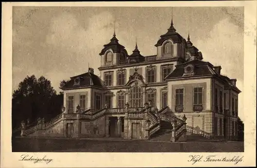 Ak Ludwigsburg in Baden Württemberg, Kgl. Favoriteschloss