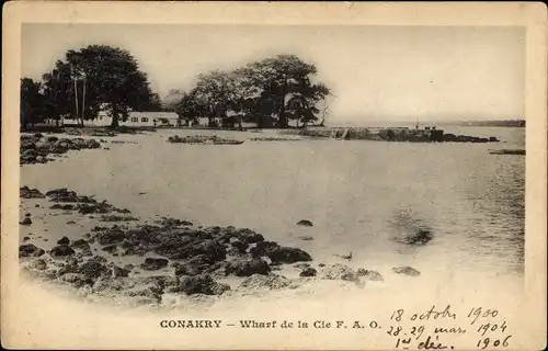 Ak Conakry Guinea, Wharf de la Cie FAO