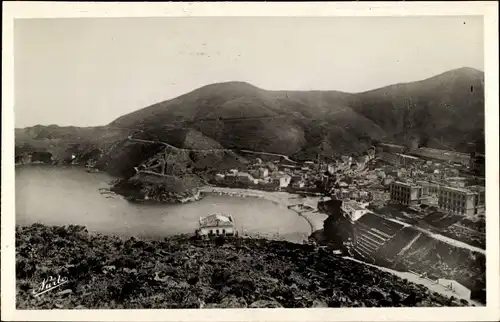 Ak Portbou Katalonien, Gesamtansicht