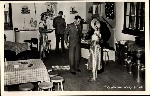 Ak Gouda Südholland Niederlande, Kaaskamer Waag