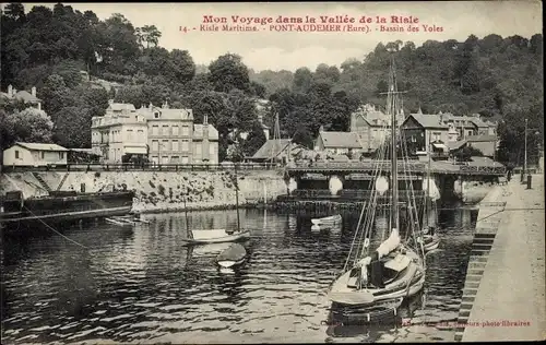 Ak Pont Audemer Eure, Bassin des Yoles