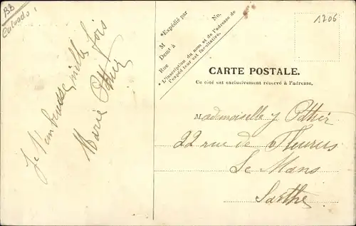 Ak Saint Aubin sur Mer Calvados, L'Eglise