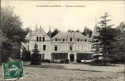 Ak Saint Laurent de Condel Calvados, Le Chateau de St Hubert