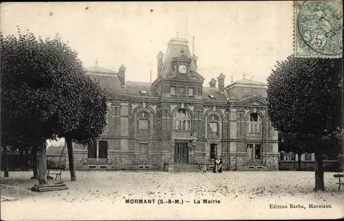 Ak Mormant Seine et Marne, La Mairie