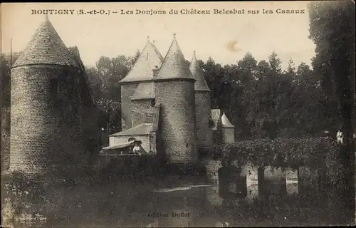 Ak Boutigny Essonne, Les Donjons du Chateau Belesbat sur les Canaux