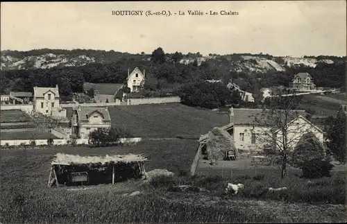 Ak Boutigny Essonne, La Vallee, Les Chalets