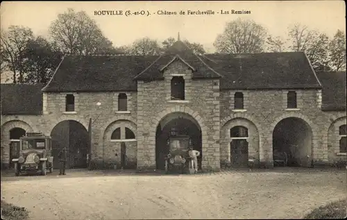 Ak Bouville Essonne, Chateau de Farcheville, Les Remises