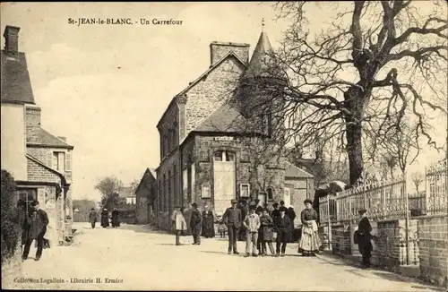 Ak Saint-Jean-le-Blanc Calvados, Un Carrefour