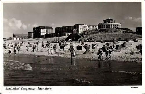 Ak Nordseebad Wangerooge in Ostfriesland, Strandleben