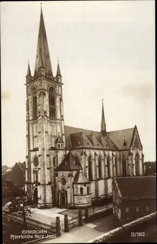 Ak Euskirchen Nordrhein Westfalen, Pfarrkirche Herz Jesu