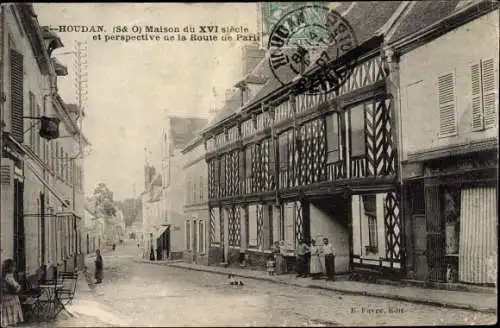 Ak Houdan Yvelines, Maison du XVI siecle, Route de Paris