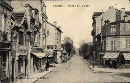 Ak Houilles Yvelines, Avenue de la Gare