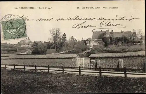 Ak Le Neubourg Eure, Vue Generale