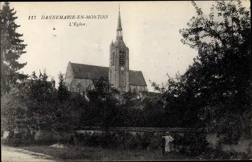 Ak Dannemarie en Montois Seine et Marne, L'Église