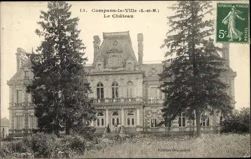 Ak Compans Seine-et-Marne, Château