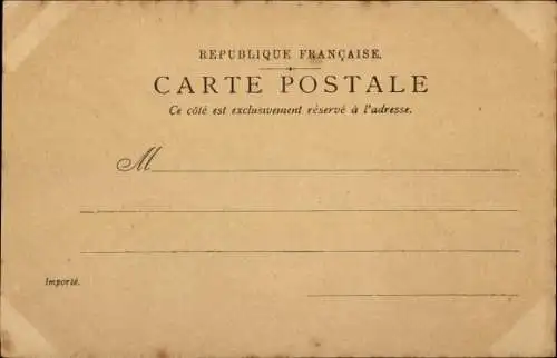 Ak Fontainebleau Seine et Marne, Vue générale du Château, prise du Parterre