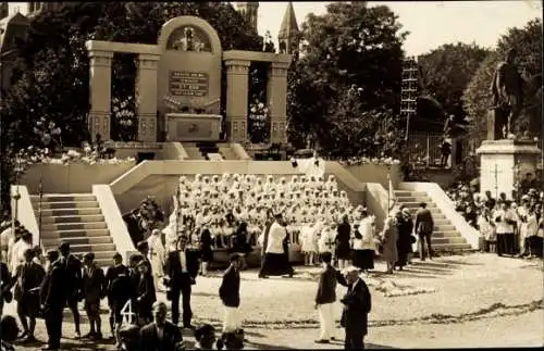 Foto Ak Caen Calvados, Gottesdienst, Fest