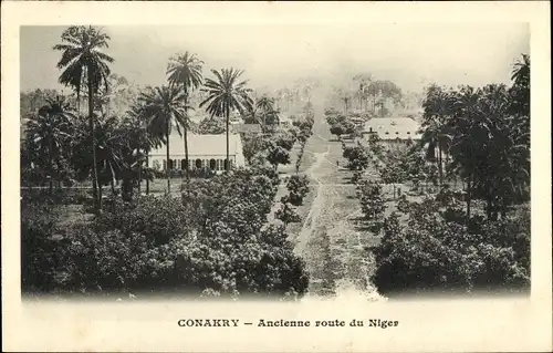 Ak Conakry Konakry Guinea, Ancienne route du Niger