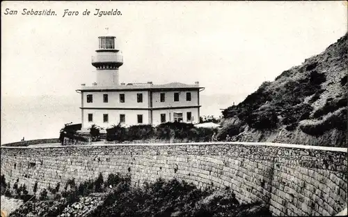 Ak San Sebastian Baskenland, Faro de Igueldo