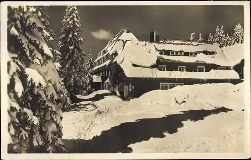 Ak Feldberg im Schwarzwald, Hotel und Kurhaus Hebelhof, Außenansicht