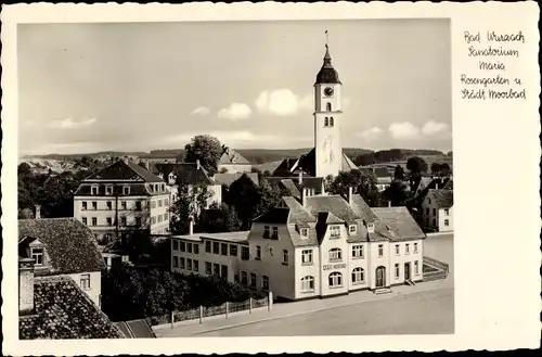Ak Bad Wurzach in Oberschwaben, Sanatorium Maria Rosengarten und Städtisches Moorbad