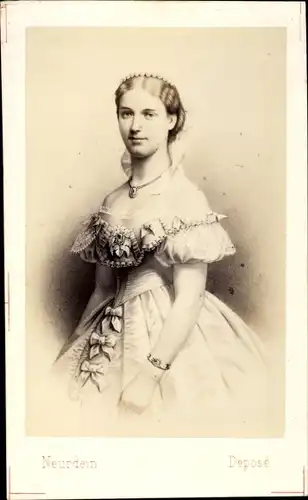 Carte de Visite Prinzessin Dagmar von Dänemark, Maria Feodorowna, Kaiserin von Russland