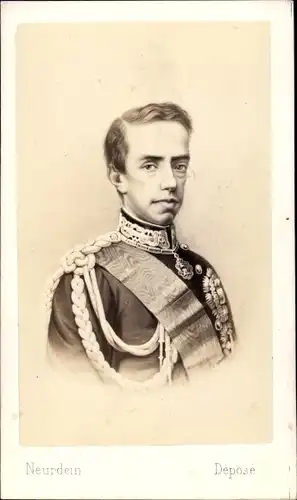 Carte de Visite König Amadeus I. von Spanien