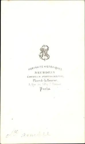 Carte de Visite König Amadeus I. von Spanien