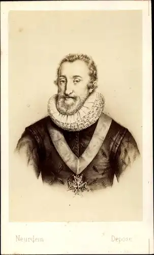 Carte de Visite Roi Henri IV, König Heinrich IV. von Frankreich