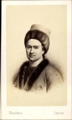 Carte de Visite Dichter Jean-Jacques Rousseau