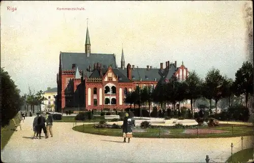 Ak Riga Lettland, Kommerzschule