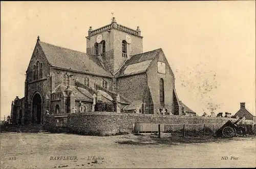 Ak Barfleur Manche, L'Eglise