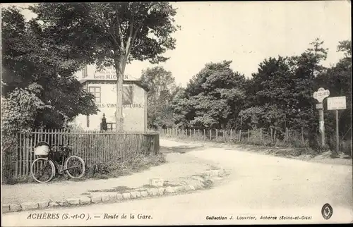 Ak Acheres Yvelines, Route de la Gare