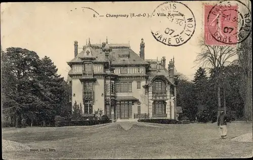 Ak Champrosay Essonne, Villa Kermina