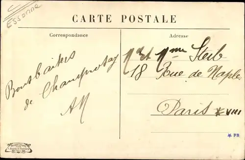 Ak Champrosay Essonne, Panorama sur la Seine