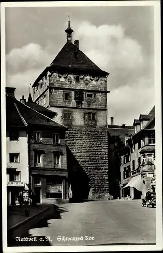 Ak Rottweil am Neckar, Schwarzes Tor, Dreher Buchhandlung