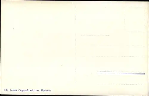 Ak Montreux Kanton Waadt, Gesamtansicht